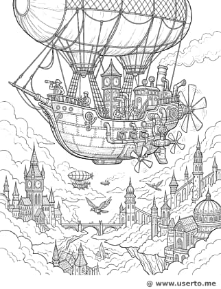 Steampunk Sky Voyager
