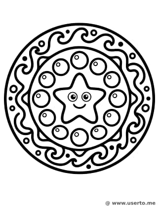 Mandala Giratória de Estrela-do-mar