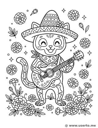 Die musikalische Skelett-Katze