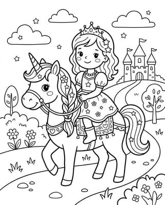 유니콘과 요정 공주님