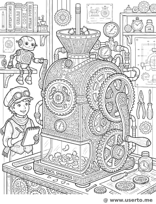 Máquina de Apontar Steampunk