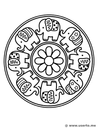 Circus Elephant Pattern Loop