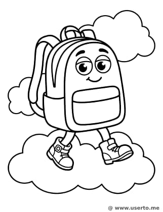 Der Wolken-Wanderausflug des mutigen Rucksacks