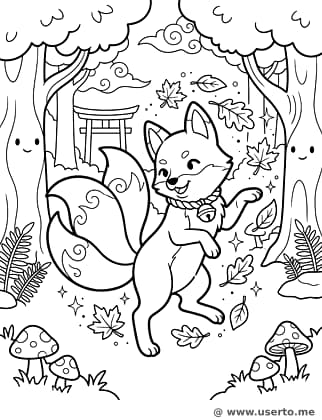 A Dança de Outono de Kitsune