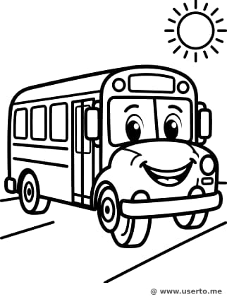 Happy Little School Bus