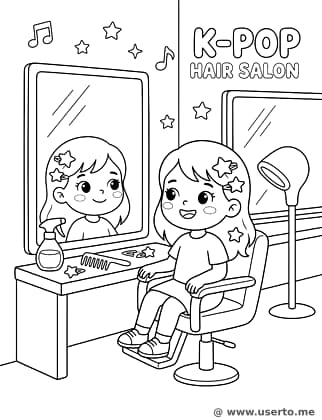 Der glitzernde Friseursalon