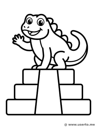 La Iguana Amistosa en la Pirámide