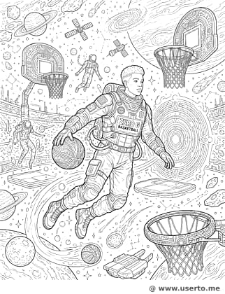 Galaktischer Slam Dunk in der Schwerelosigkeit