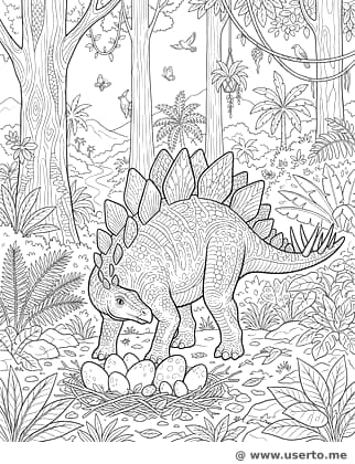 Estegossauro Guardião da Floresta