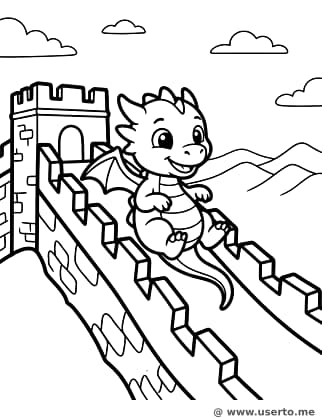 만리장성 용 미끄럼틀