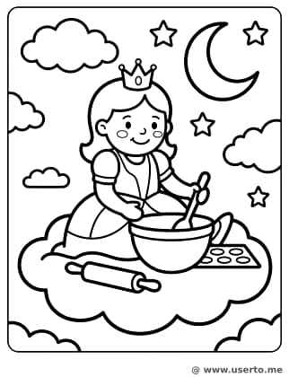La cocina de nubes y galletas de estrella