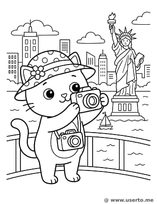 Kitty Tourist in New York