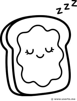 졸린 토스트와 잼