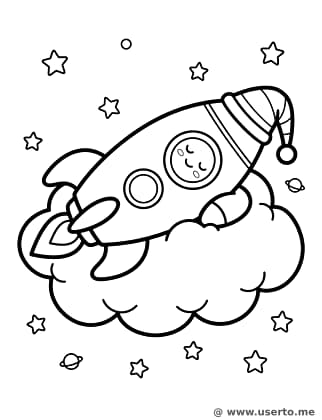 La cama de nebulosa del cohete dormilón