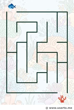 El hogar de coral del pececito