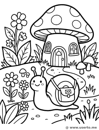 A Casa Cogumelo do Caracol Carteiro