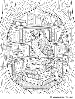 지혜로운 부엉이의 비밀 도서관